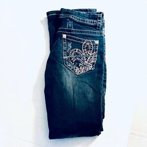 Women's Blue Embellished Jeans Rebel and Soul